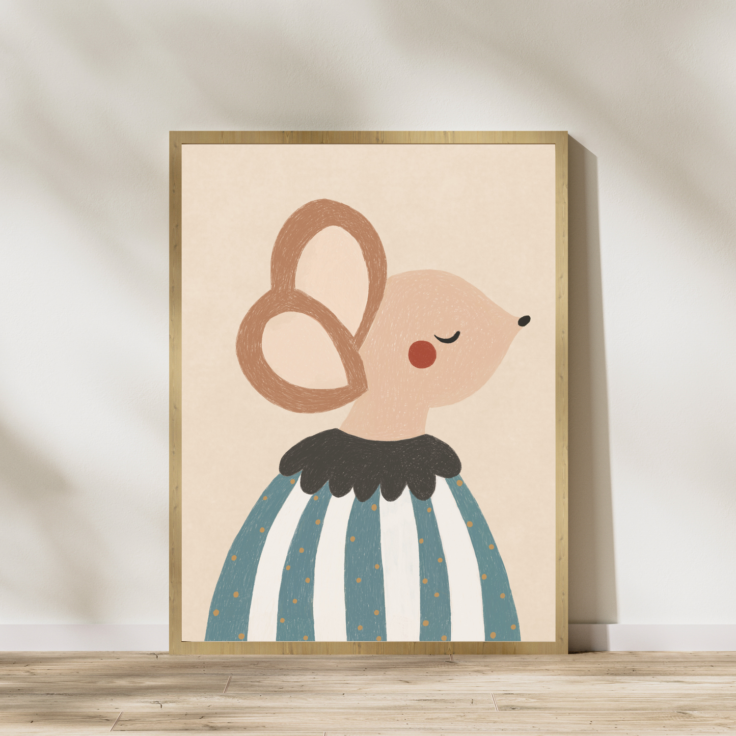 Poster Souris - fond clair - 50 x 70 cm / B2