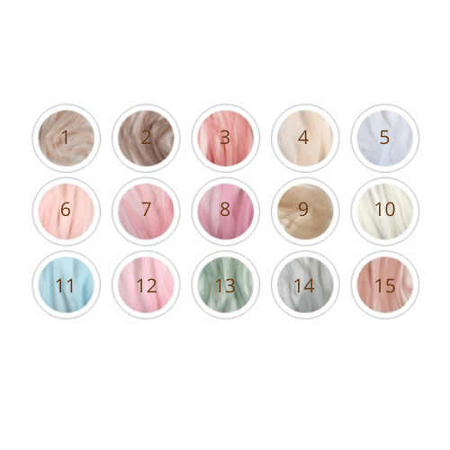 Pompons décoratifs en tulle