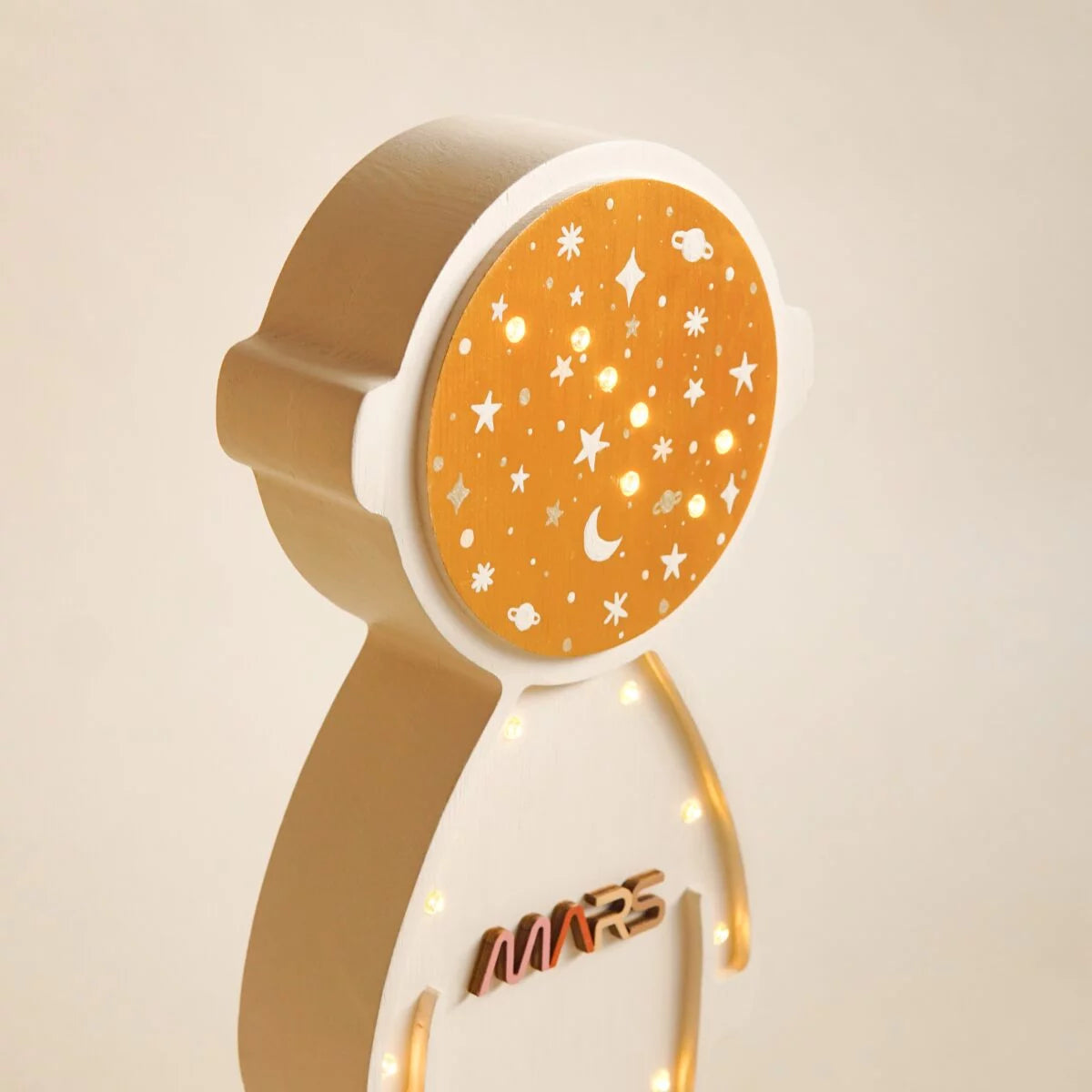 Lampe en Bois | Astronaute