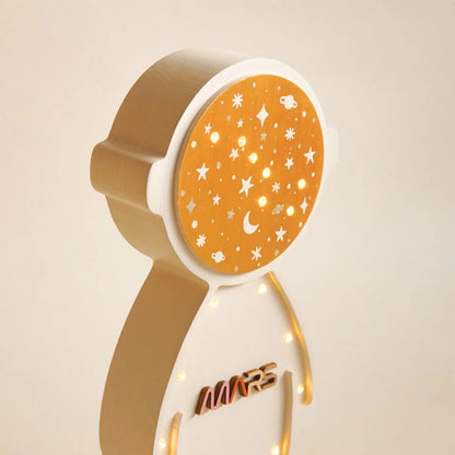Lampe en Bois | Astronaute