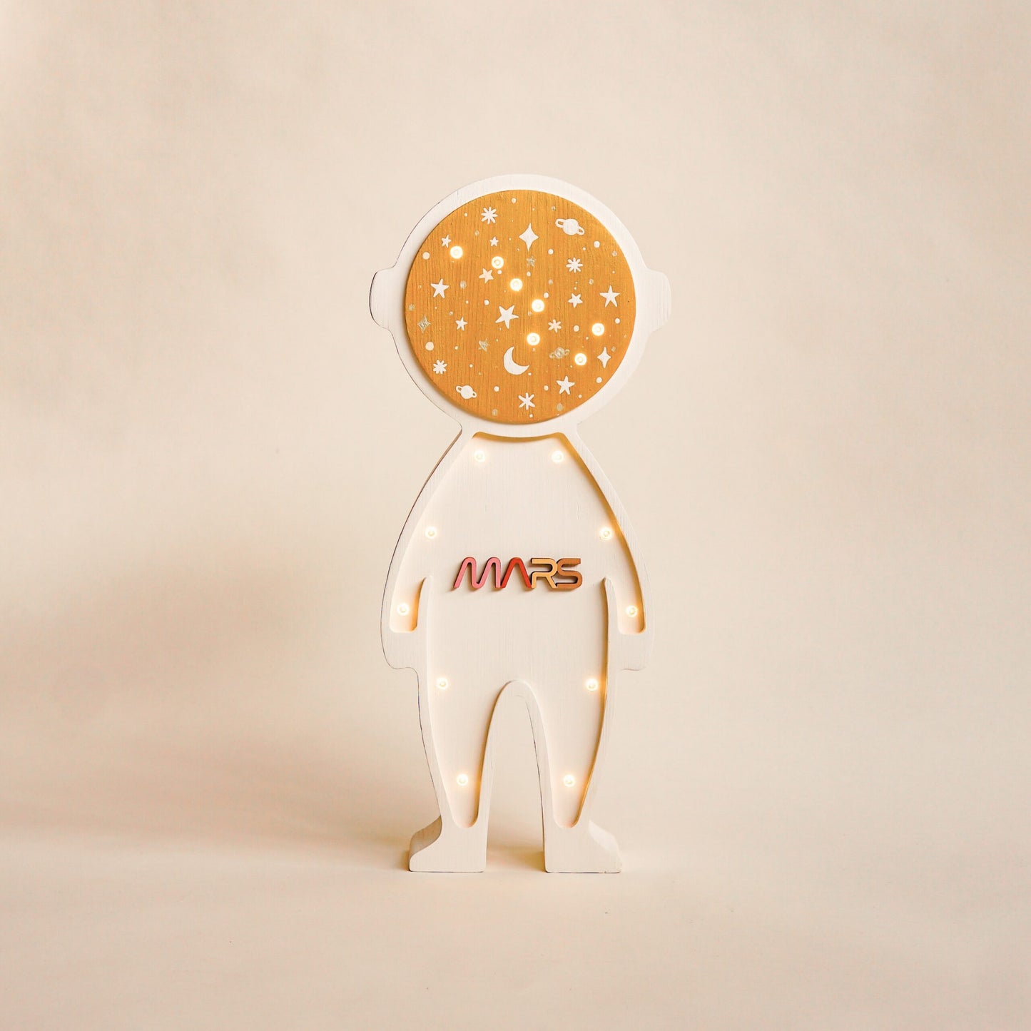 Lampe en Bois | Astronaute