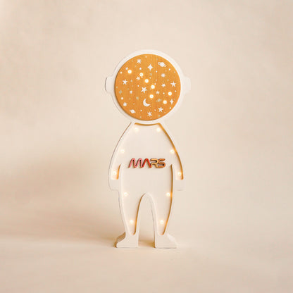 Lampe en Bois | Astronaute