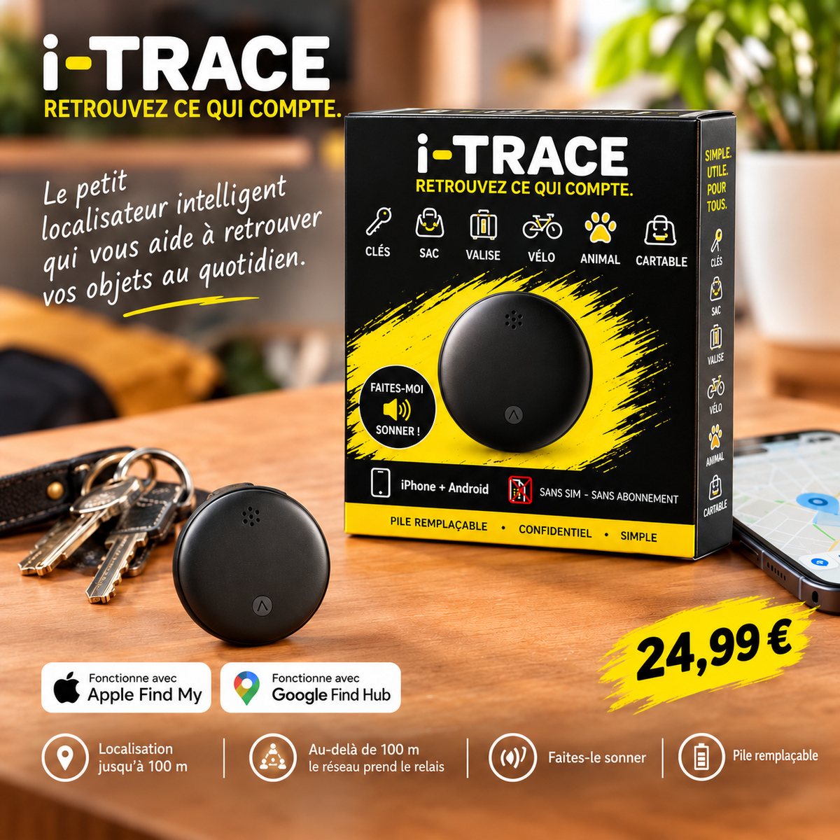 i-TRACE – Localisateur intelligent sans abonnement