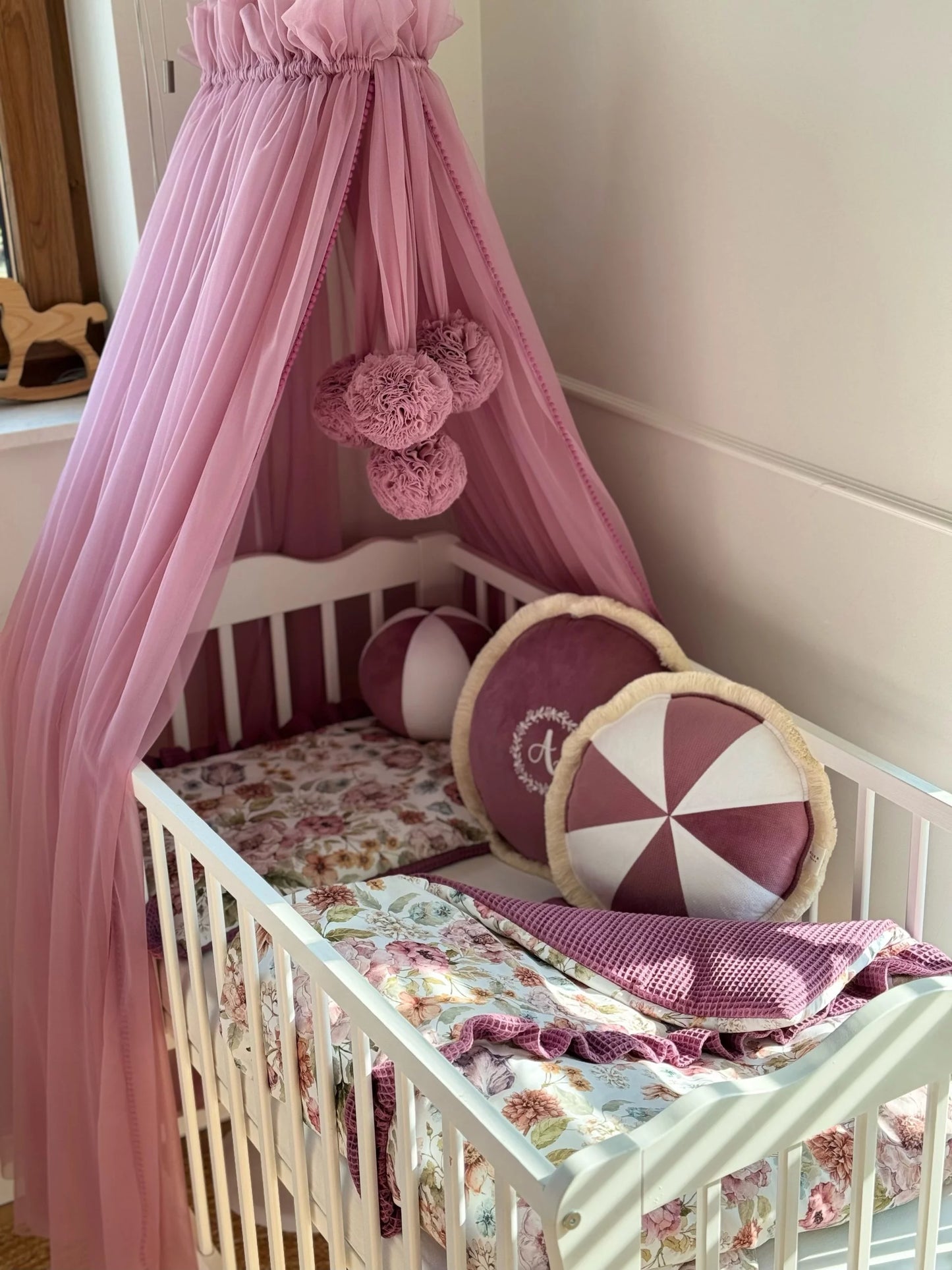 Mini coussin rond | Velours patchwork