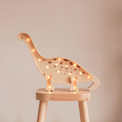 Lampe en Bois | Dinosaure