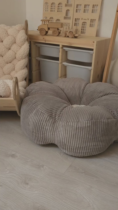 Pouf Daisy (VELOURS CÔTELÉ) 80cm