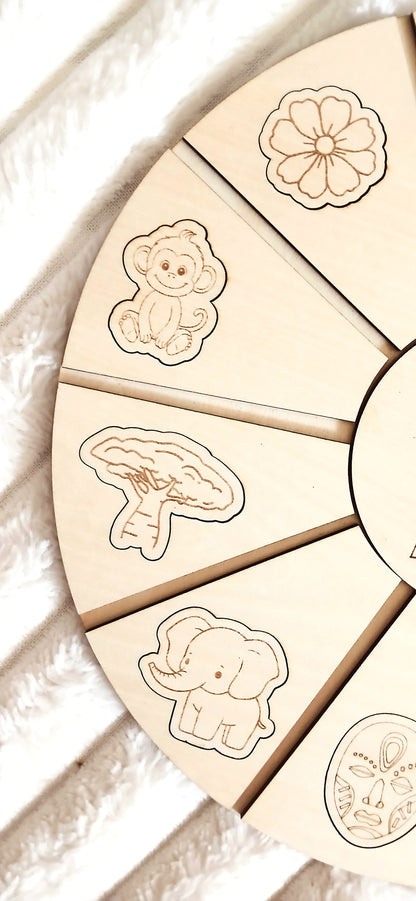 Puzzle éducatif en bois | Mon petit safari