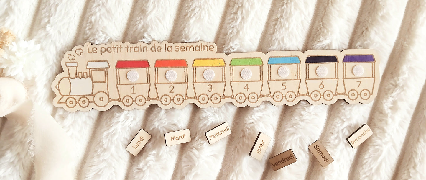 Le petit train de la semaine | Apprentissage ludique des jours
