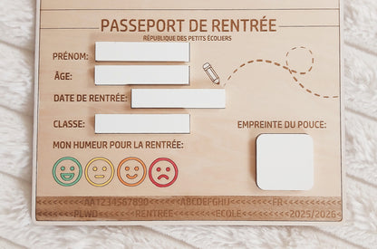 Passeport de Rentrée | Personnalisable