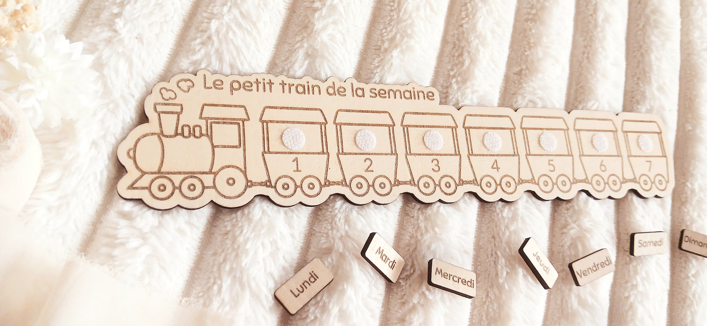 Le petit train de la semaine | Apprentissage ludique des jours