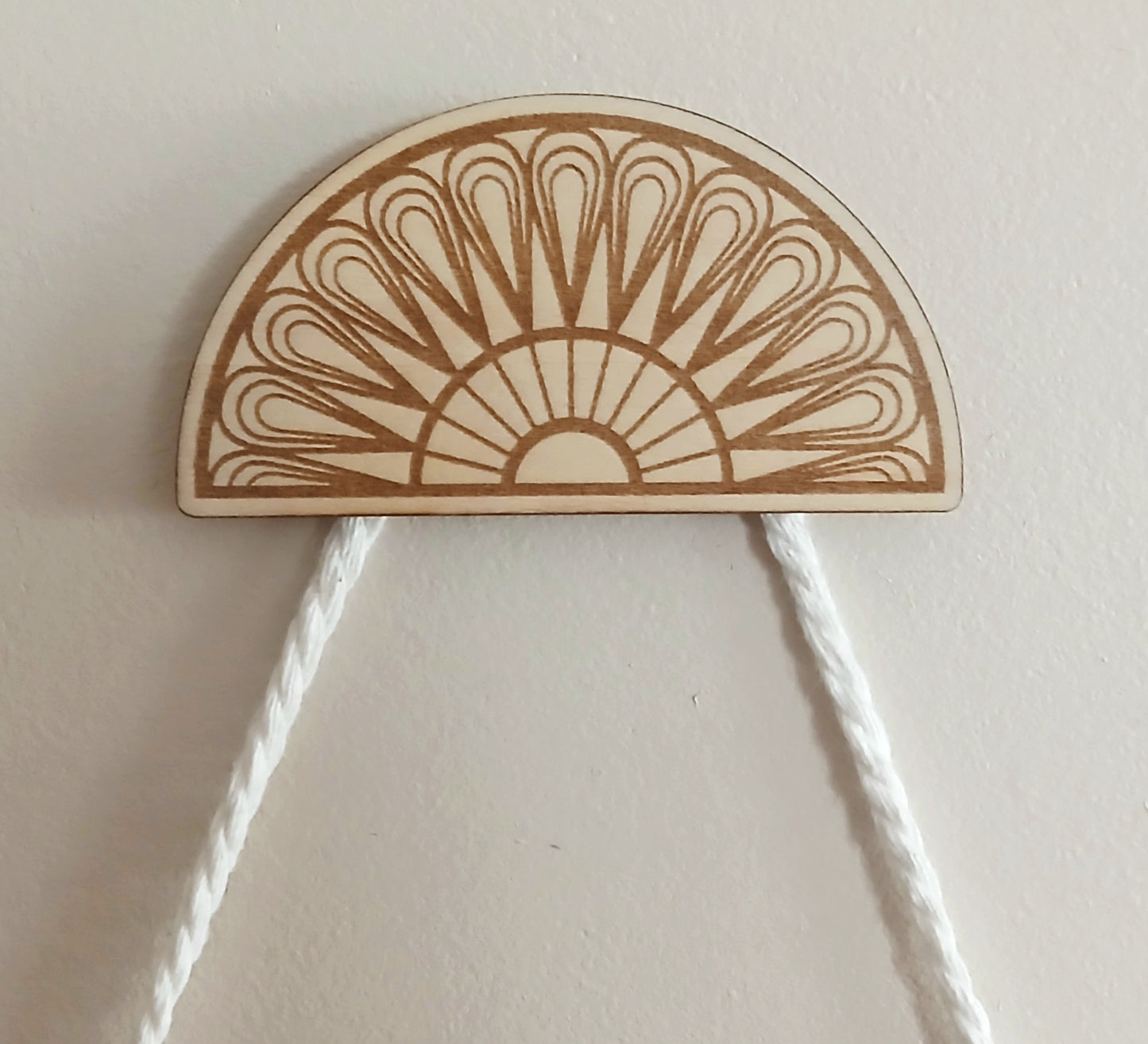 Plaque de Naissance Personnalisée | Bois & Macramé
