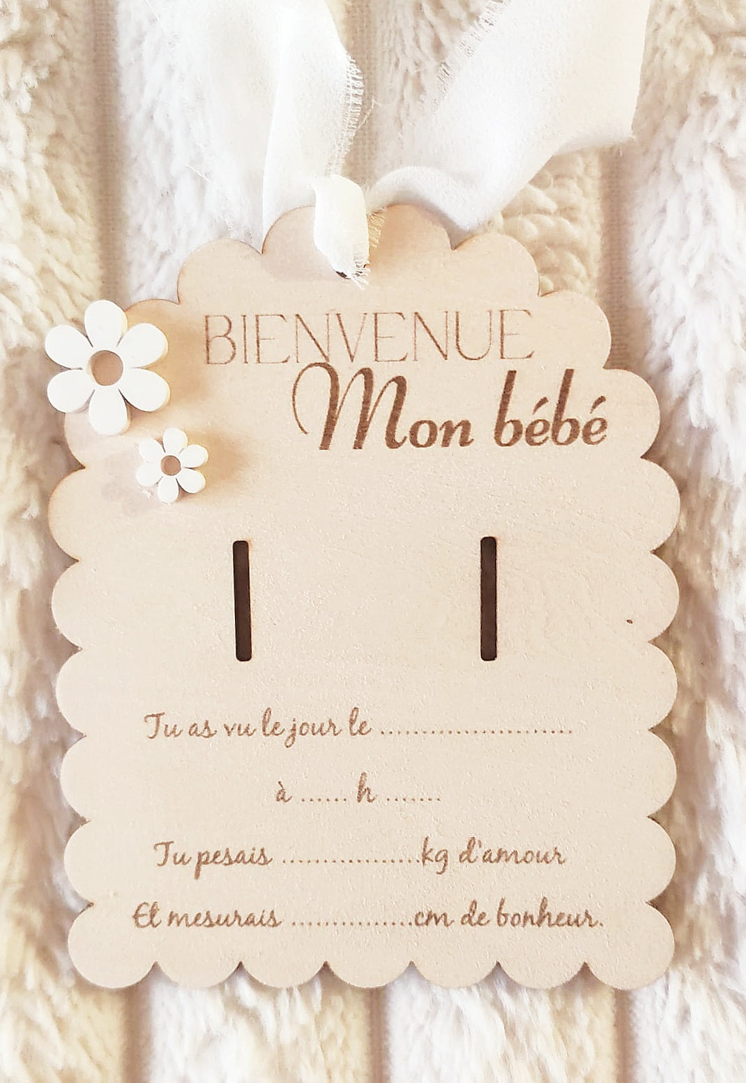 Support pour bracelet de naissance