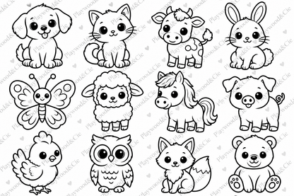 Les puzzles circulaires | Animaux