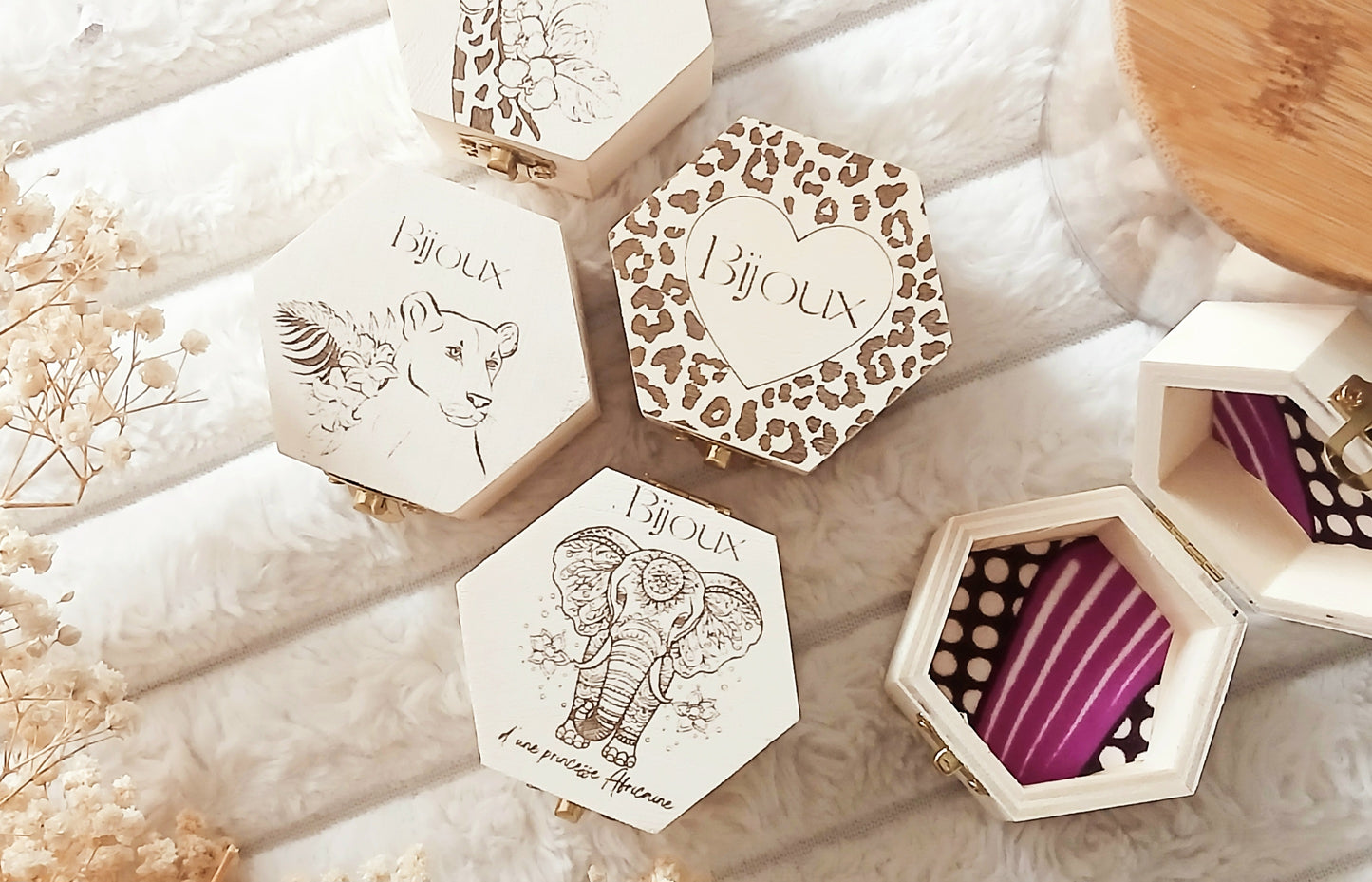 Boîte à bijoux en bois | Édition Afrique