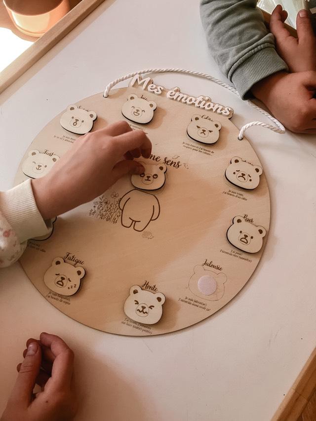 Cercle éducatif en bois | Mes Émotions