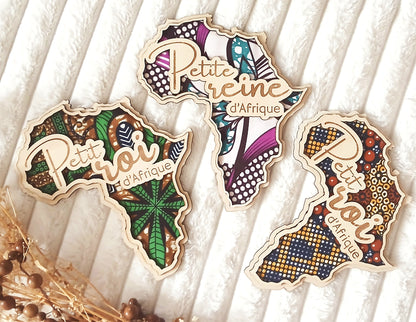 Décoration murale Bois & Wax | Petit roi - Petite reine d’Afrique