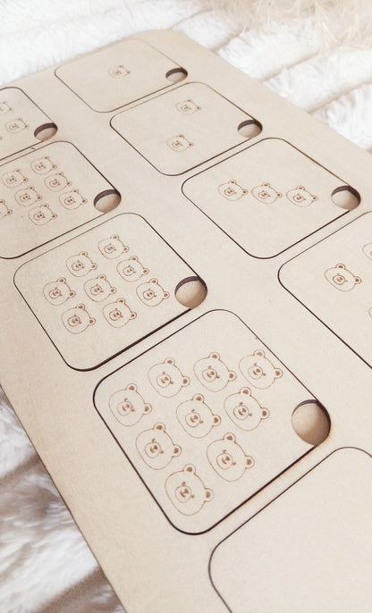 Jeu éducatif en bois | Chiffres & Quantités