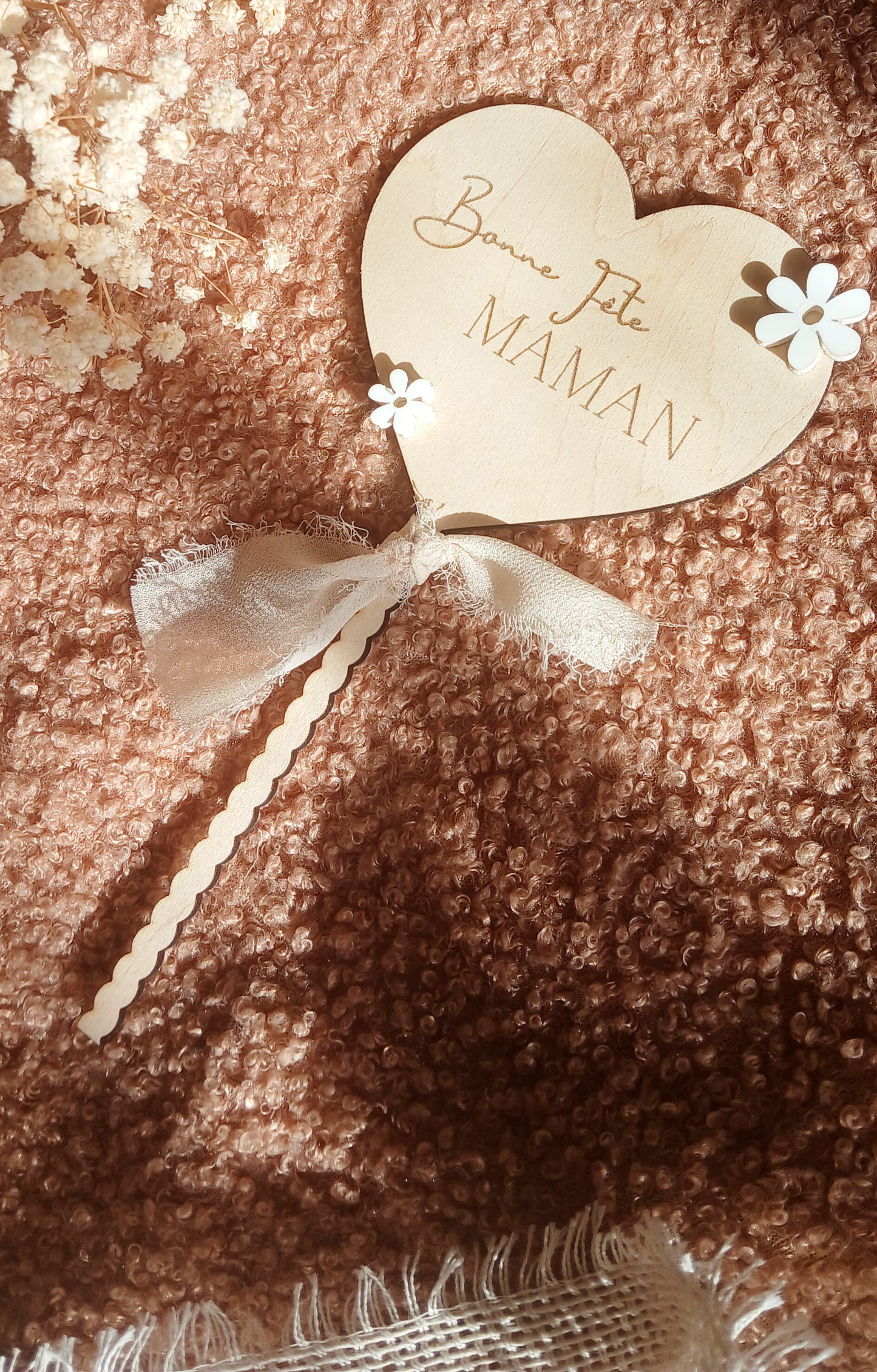 Topper à message – Fête des Mères | Fleurs