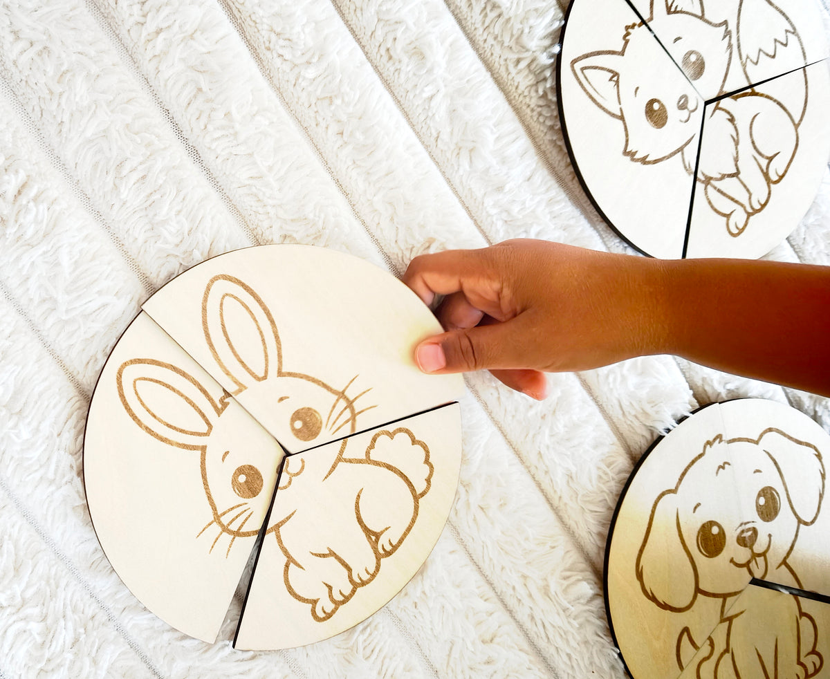 Les puzzles circulaires | Animaux