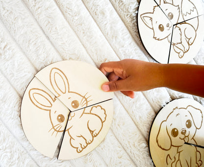 Les puzzles circulaires | Animaux