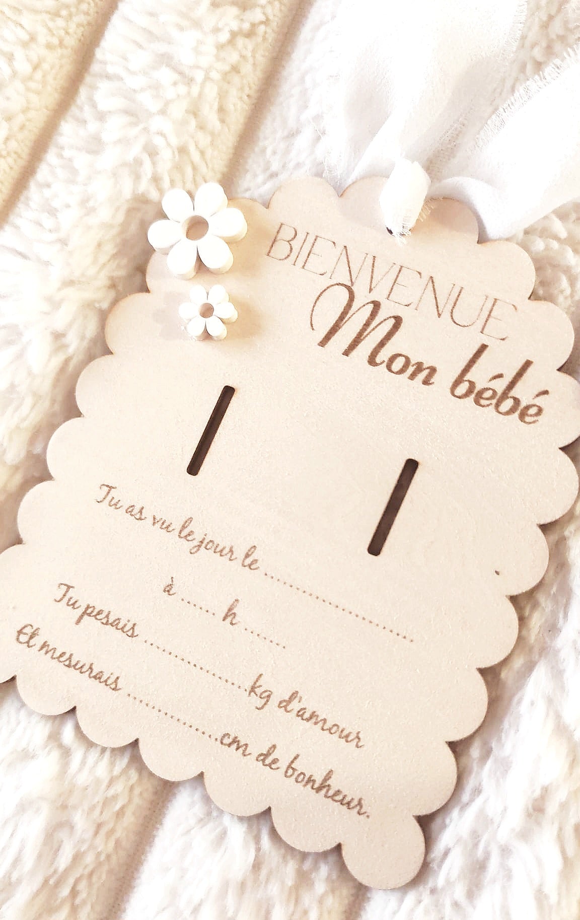 Support pour bracelet de naissance