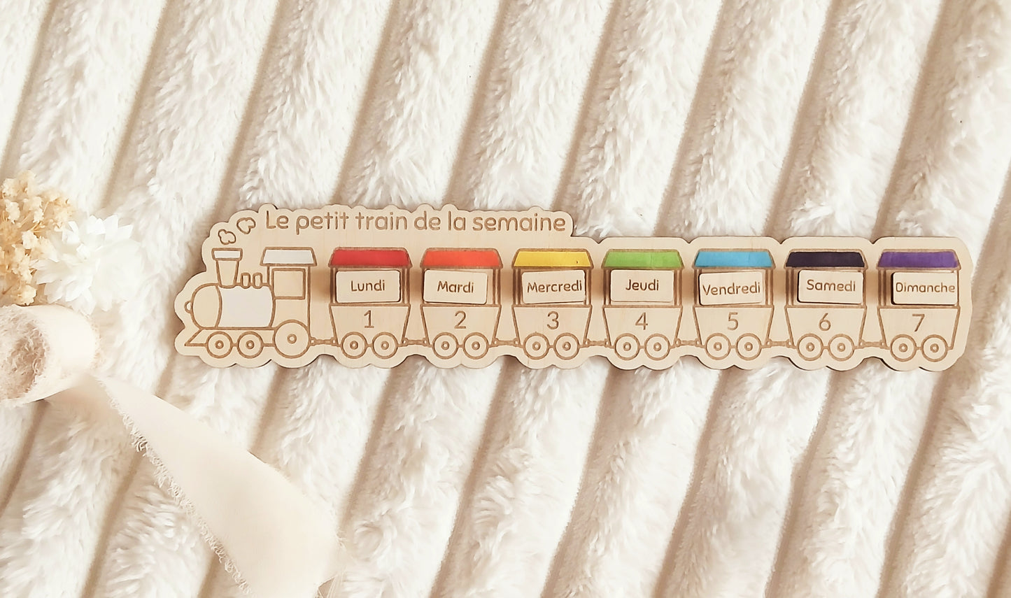 Le petit train de la semaine | Apprentissage ludique des jours