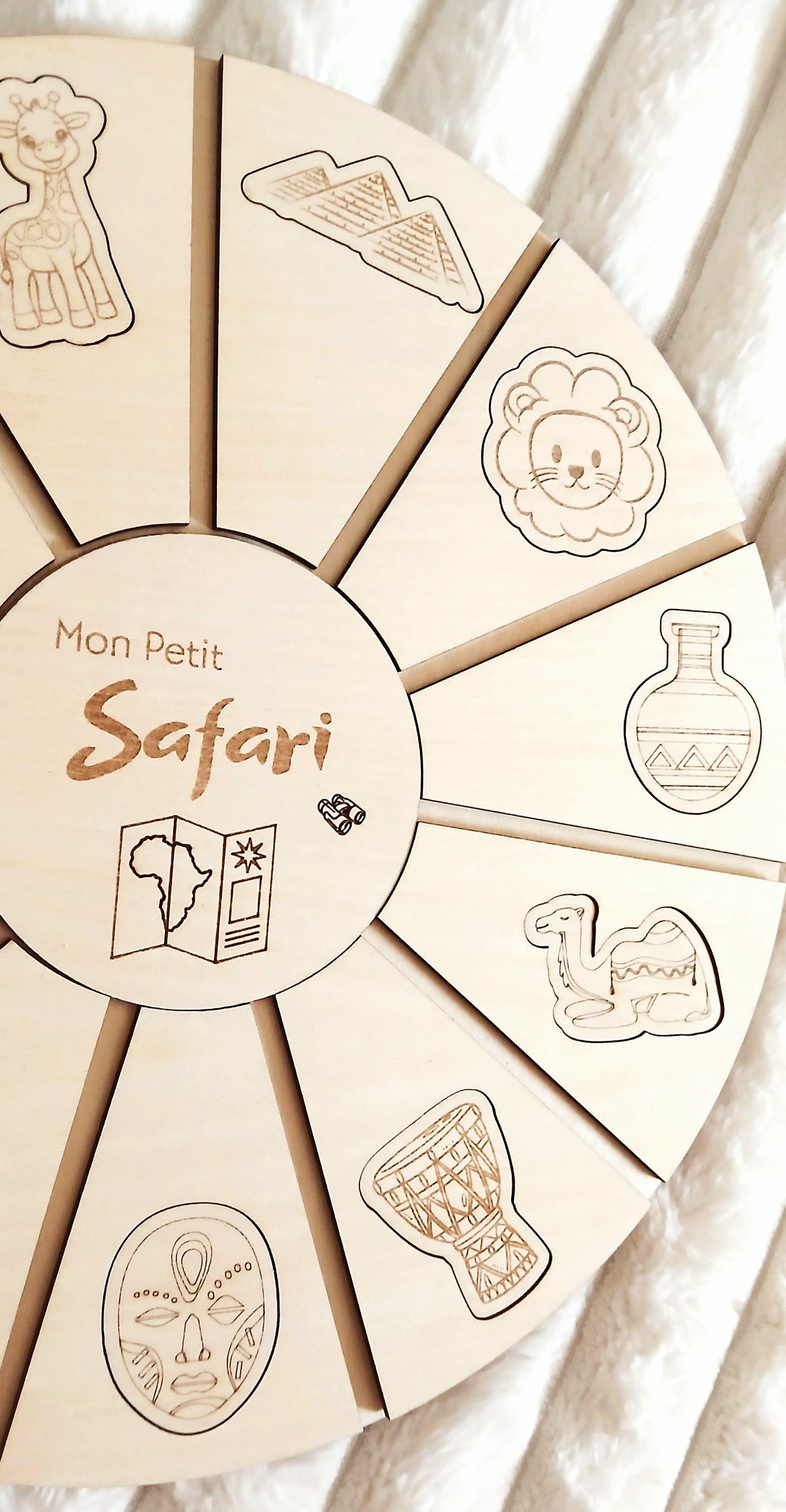 Puzzle éducatif en bois | Mon petit safari
