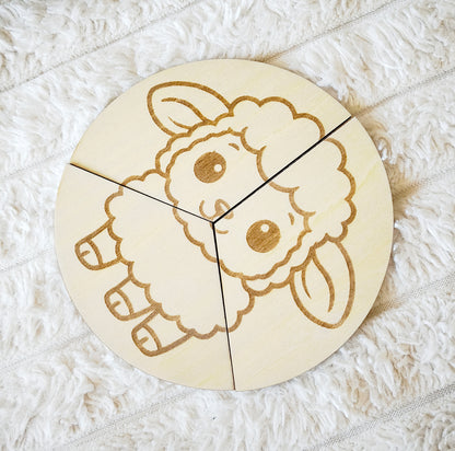 Les puzzles circulaires | Animaux
