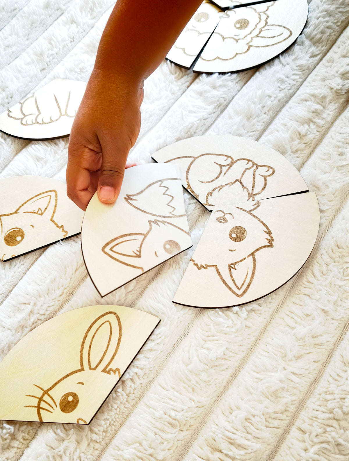 Les puzzles circulaires | Animaux
