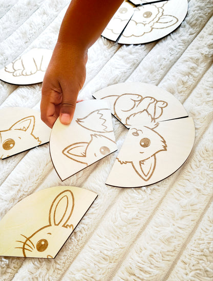 Les puzzles circulaires | Animaux