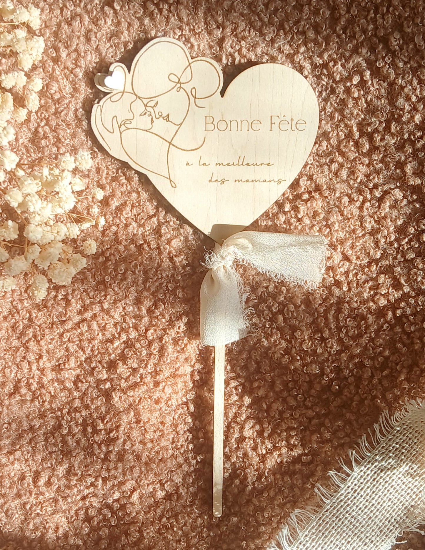 Topper à message – Fête des Mères | Maman & Bébé