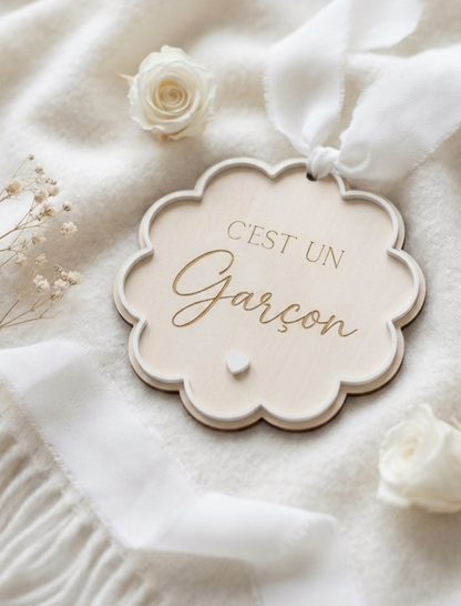 Supports d'annonce " C'est une fille/C'est un garçon"
